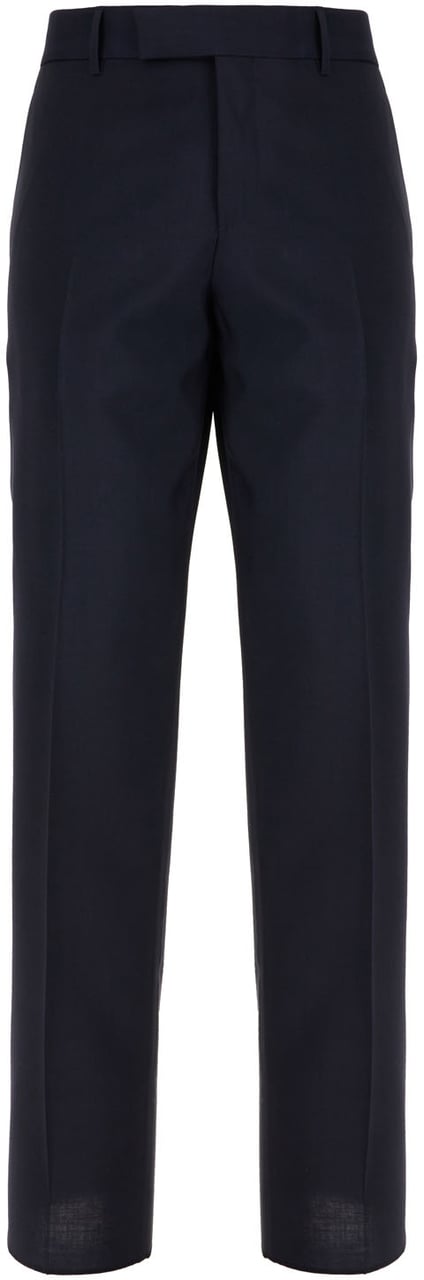 Fendi Fendi Navy blue twill pant Blauw