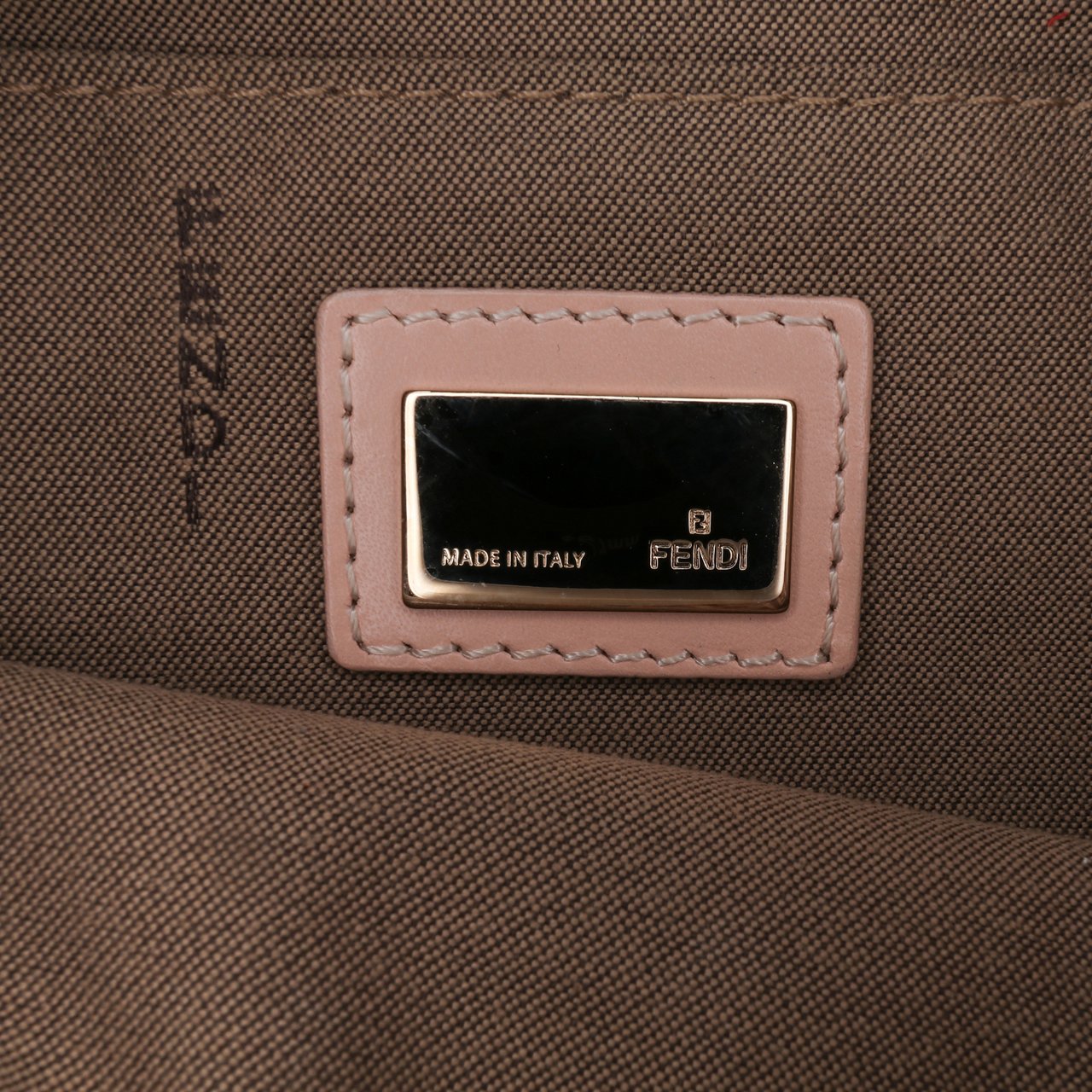 Fendi Zucchino Canvas Crossbody Roze