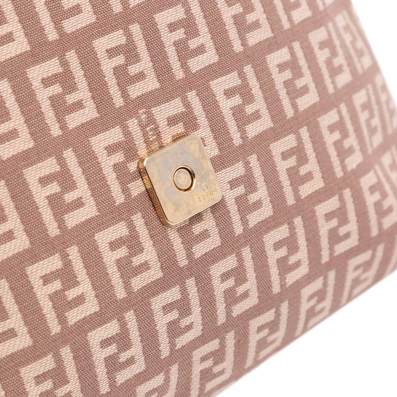 Fendi Zucchino Canvas Crossbody Roze