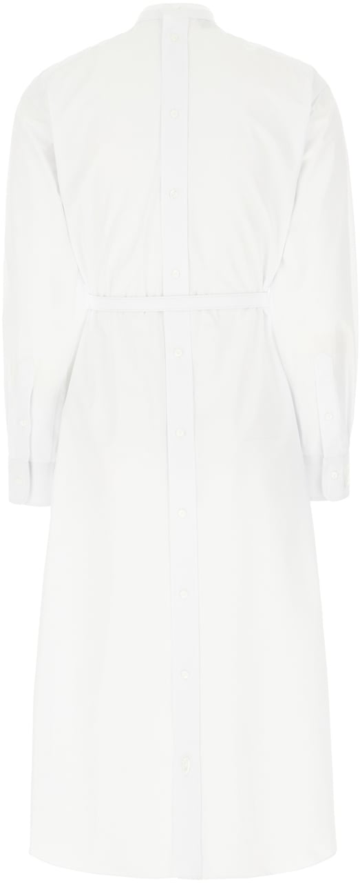 Fendi Fendi White poplin shirt dress Wit