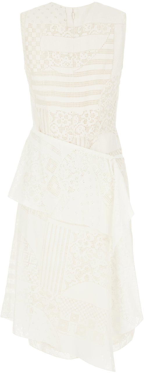 Fendi Fendi Ivory viscose blend dress Neutraal