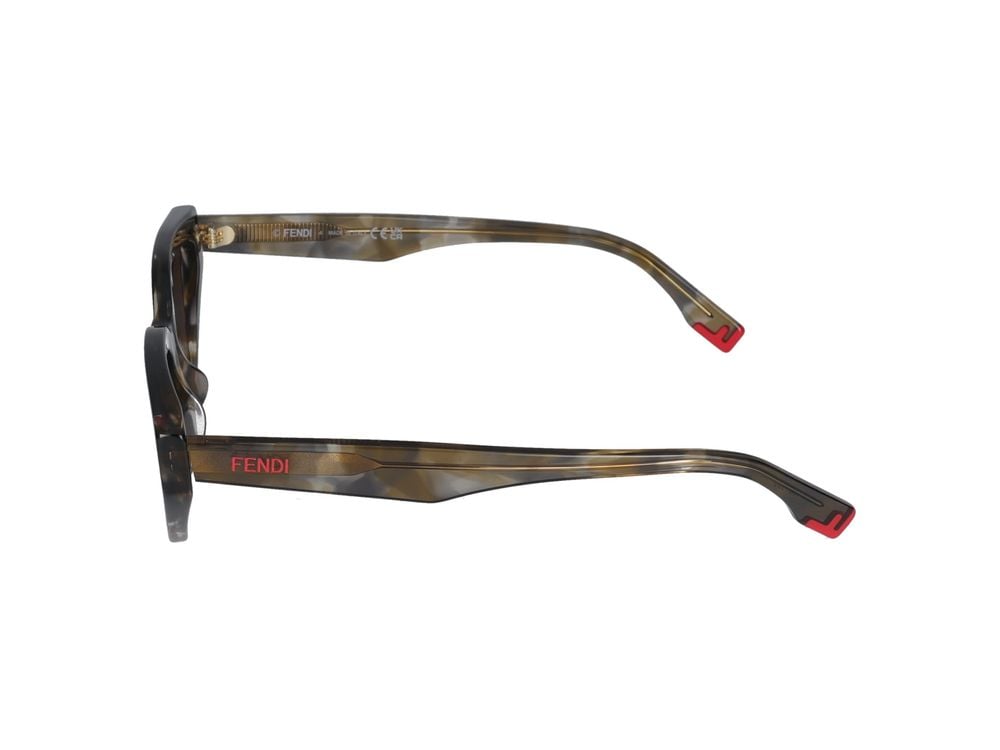 Fendi Tortoiseshell Cat-Eye Sunglasses Grijs