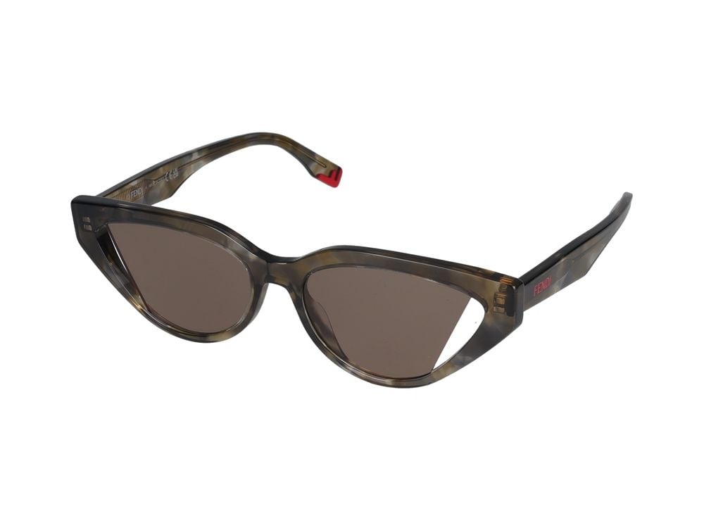 Fendi Tortoiseshell Cat-Eye Sunglasses Grijs
