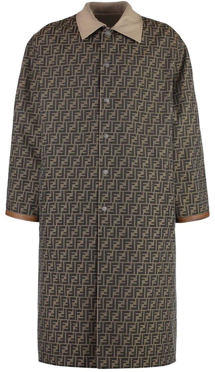 Fendi Fendi Reversible Trench Coat Beige