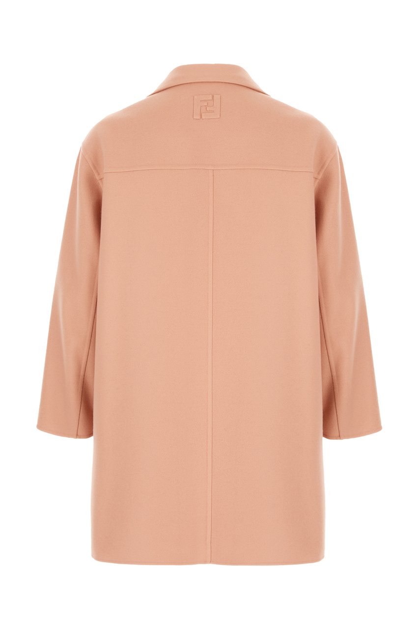 Fendi Fendi Pink wool coat Roze