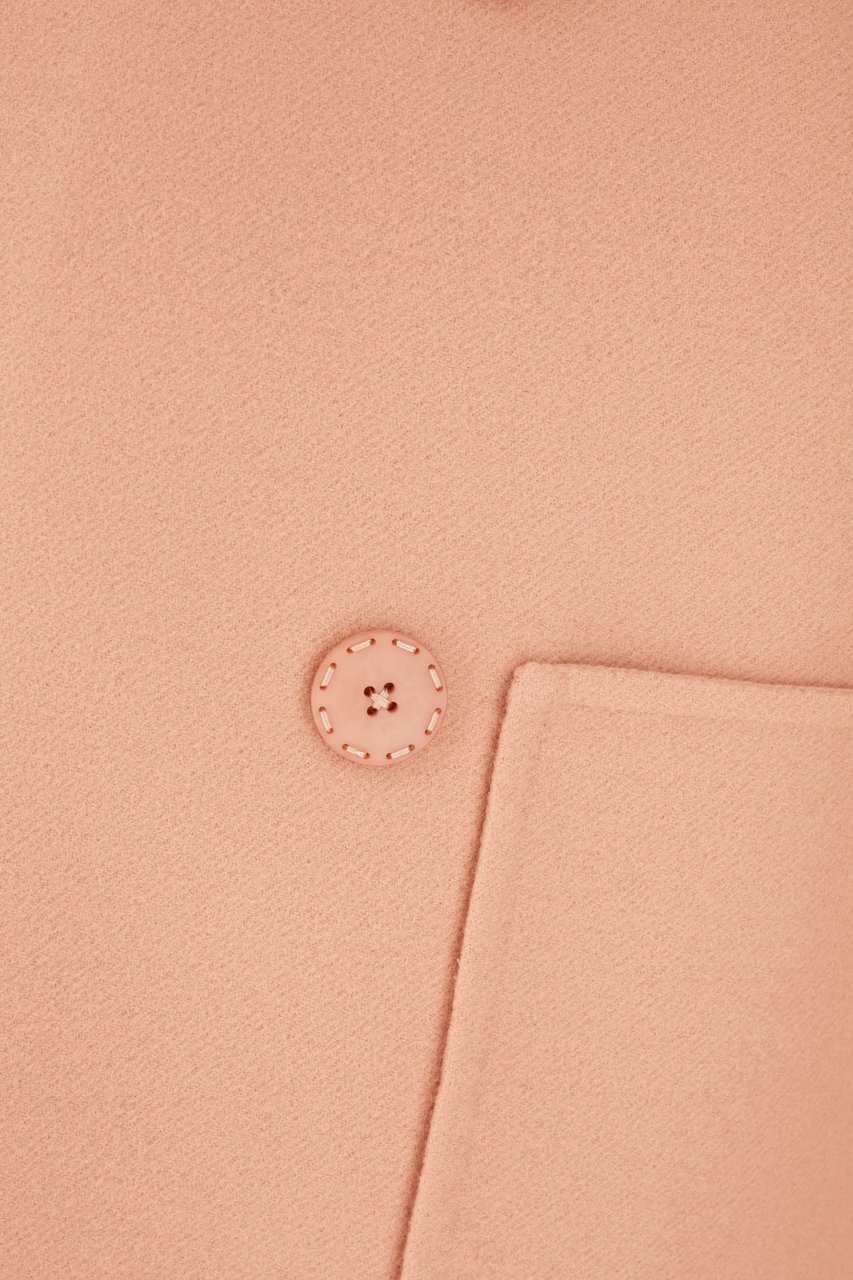 Fendi Fendi Pink wool coat Roze