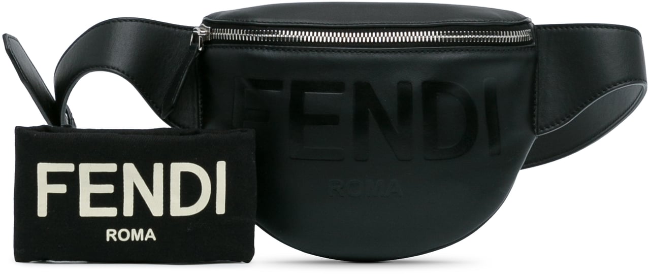 Fendi Fendi Logo Belt Bag Zwart