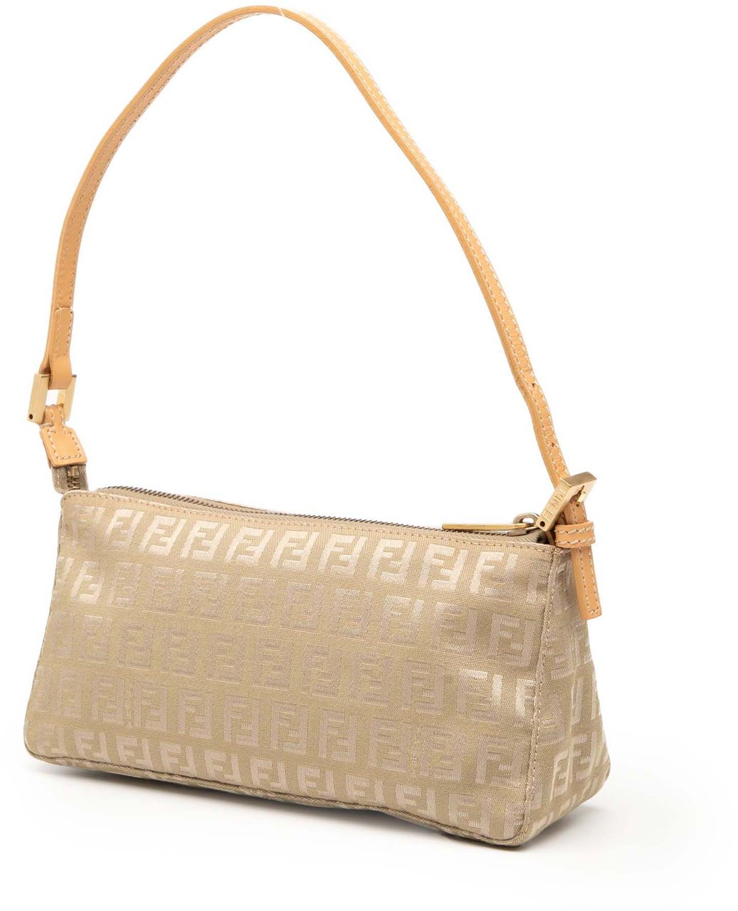 Fendi Zucchino Canvas Pochette Bruin