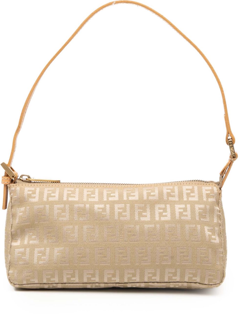 Fendi Zucchino Canvas Pochette Bruin