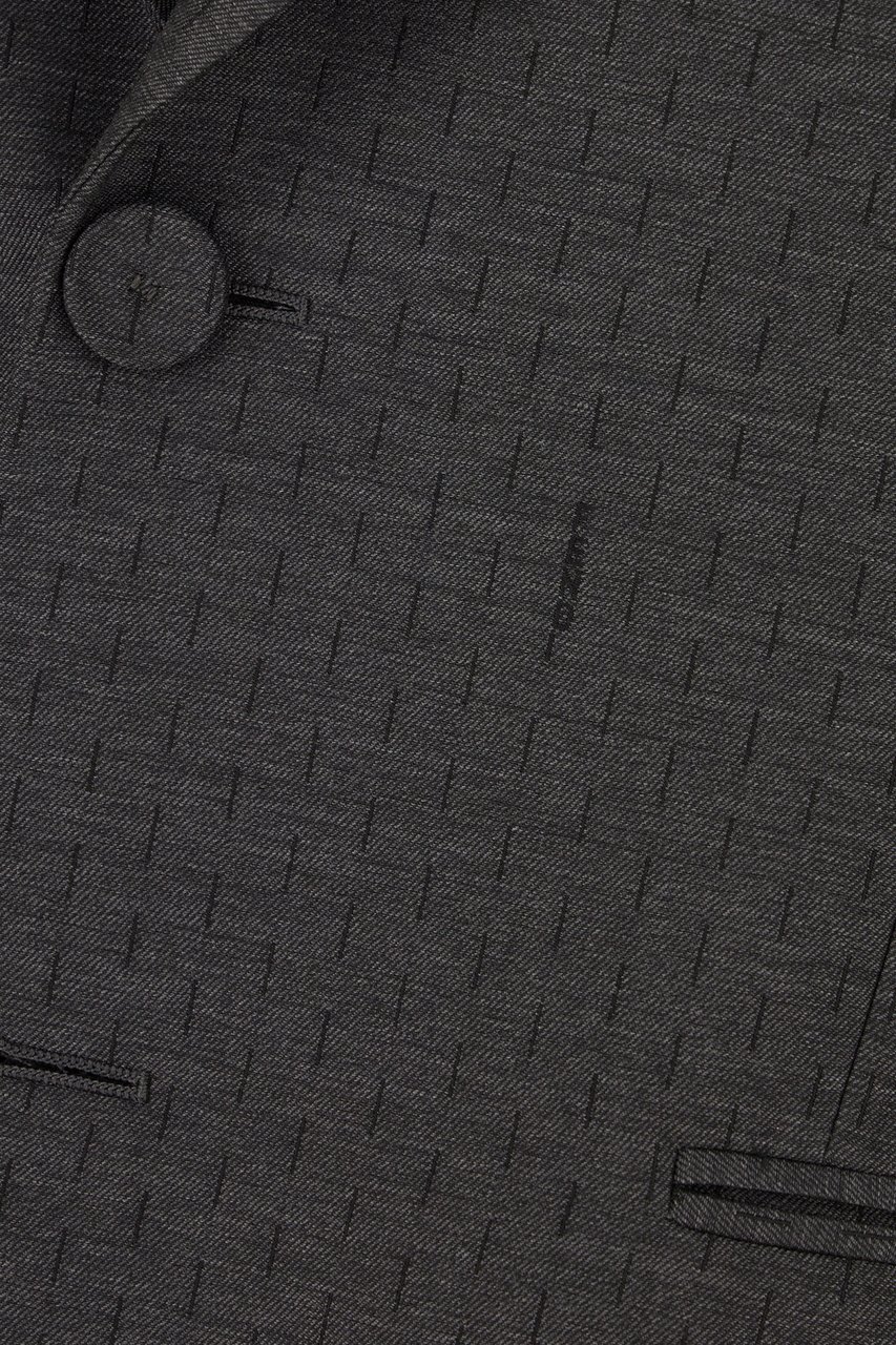 Fendi Fendi Dark grey wool blazer Grijs