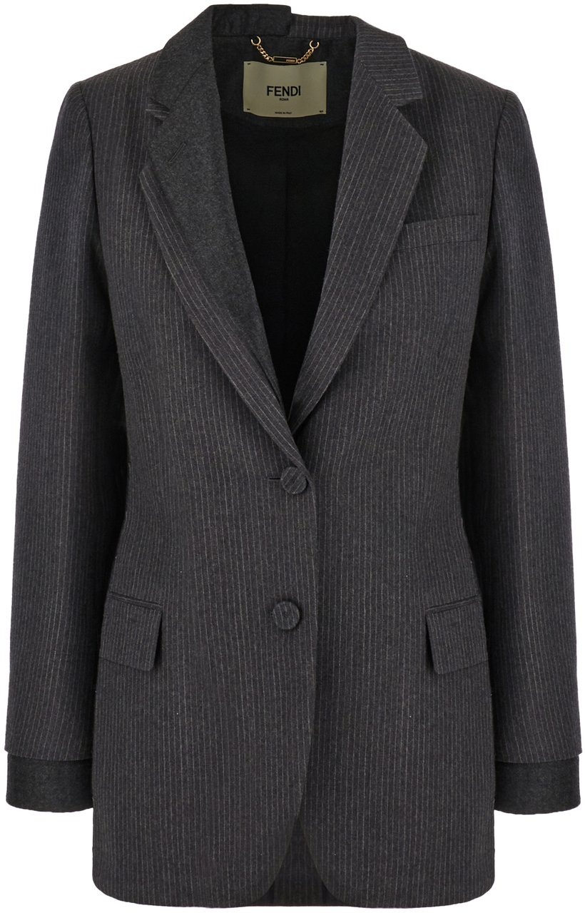 Fendi Fendi Embroidered wool blazer Divers