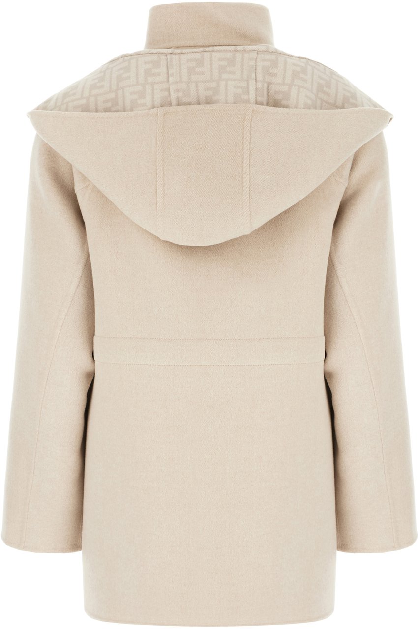 Fendi Fendi Sand wool blend jacket Neutraal