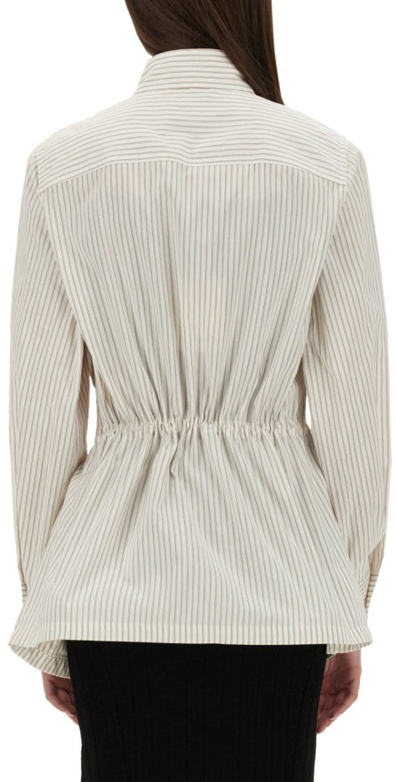 Fendi Structured Cotton And Silk Blouson Neutraal