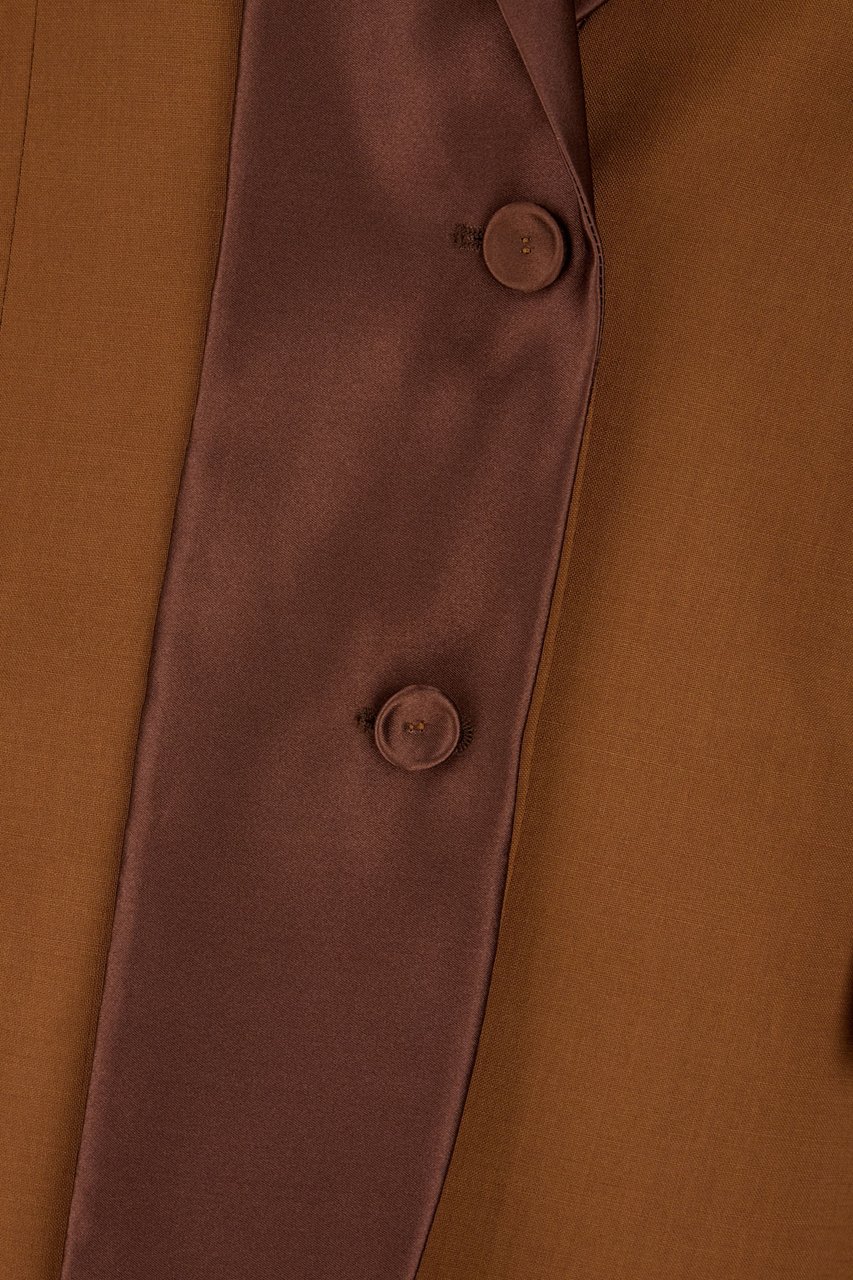 Fendi Fendi Brown wool blend blazer Bruin