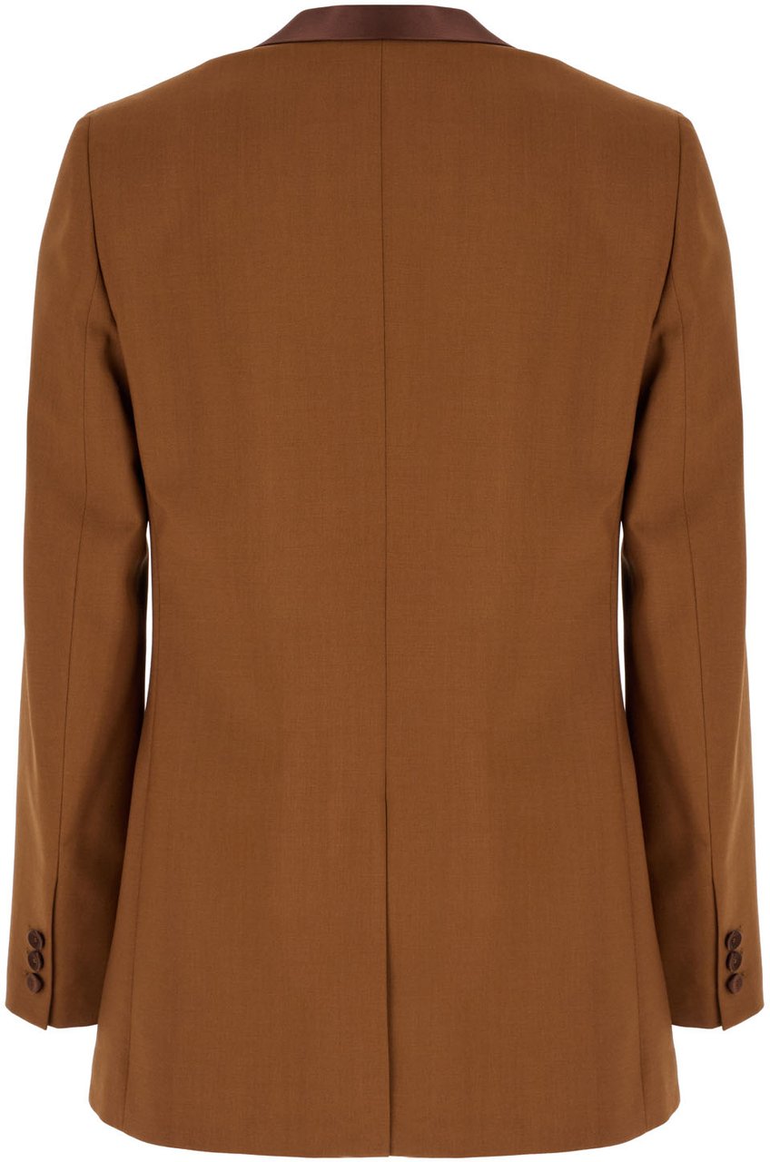 Fendi Fendi Brown wool blend blazer Bruin