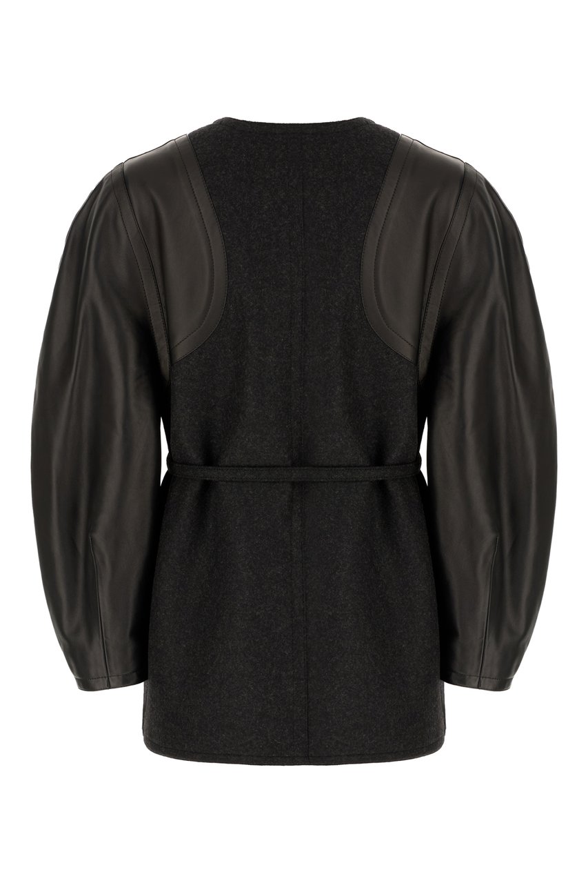 Fendi Fendi Charcoal wool jacket Zwart