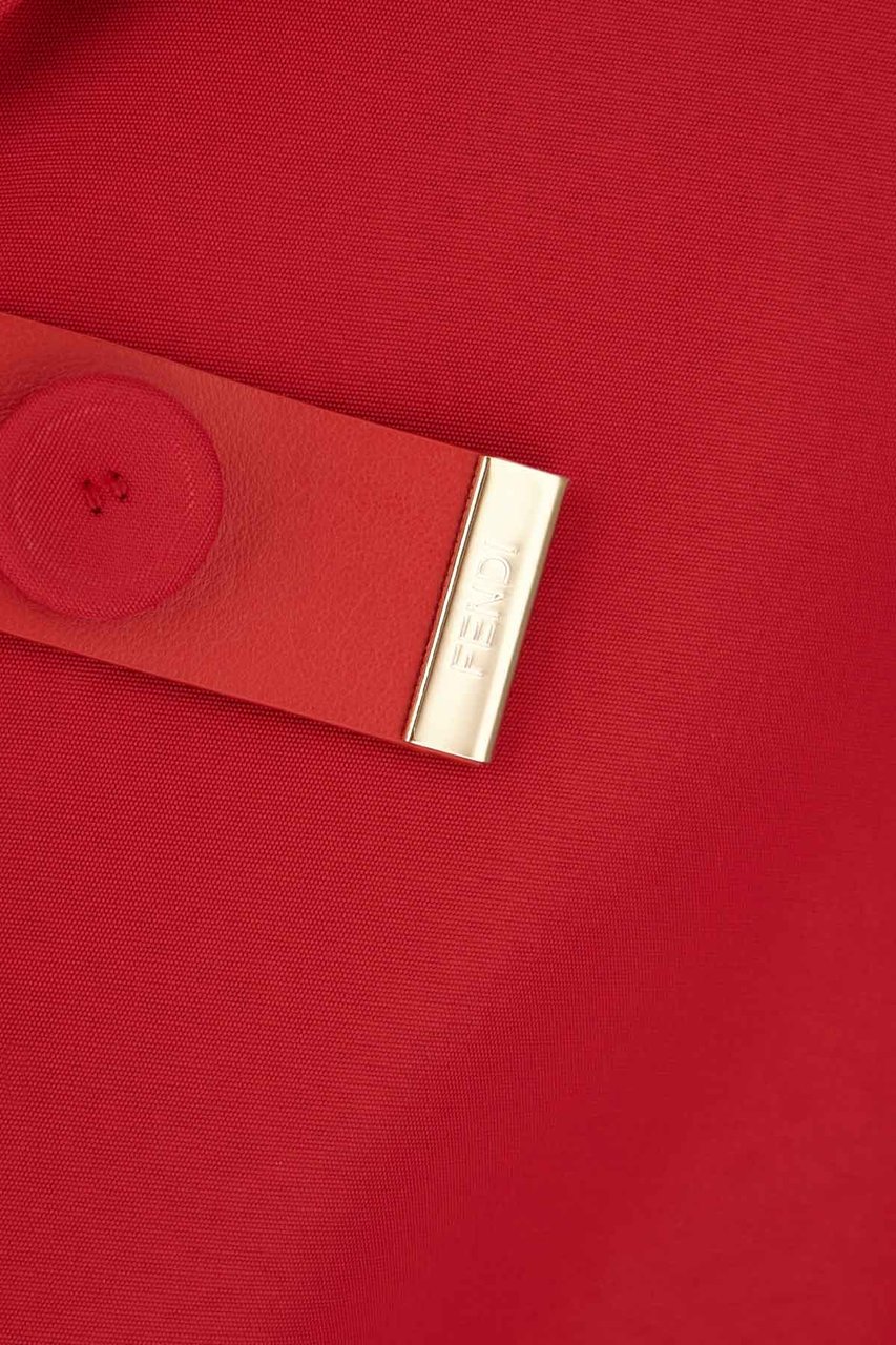 Fendi Fendi Red viscose blend blazer Rood