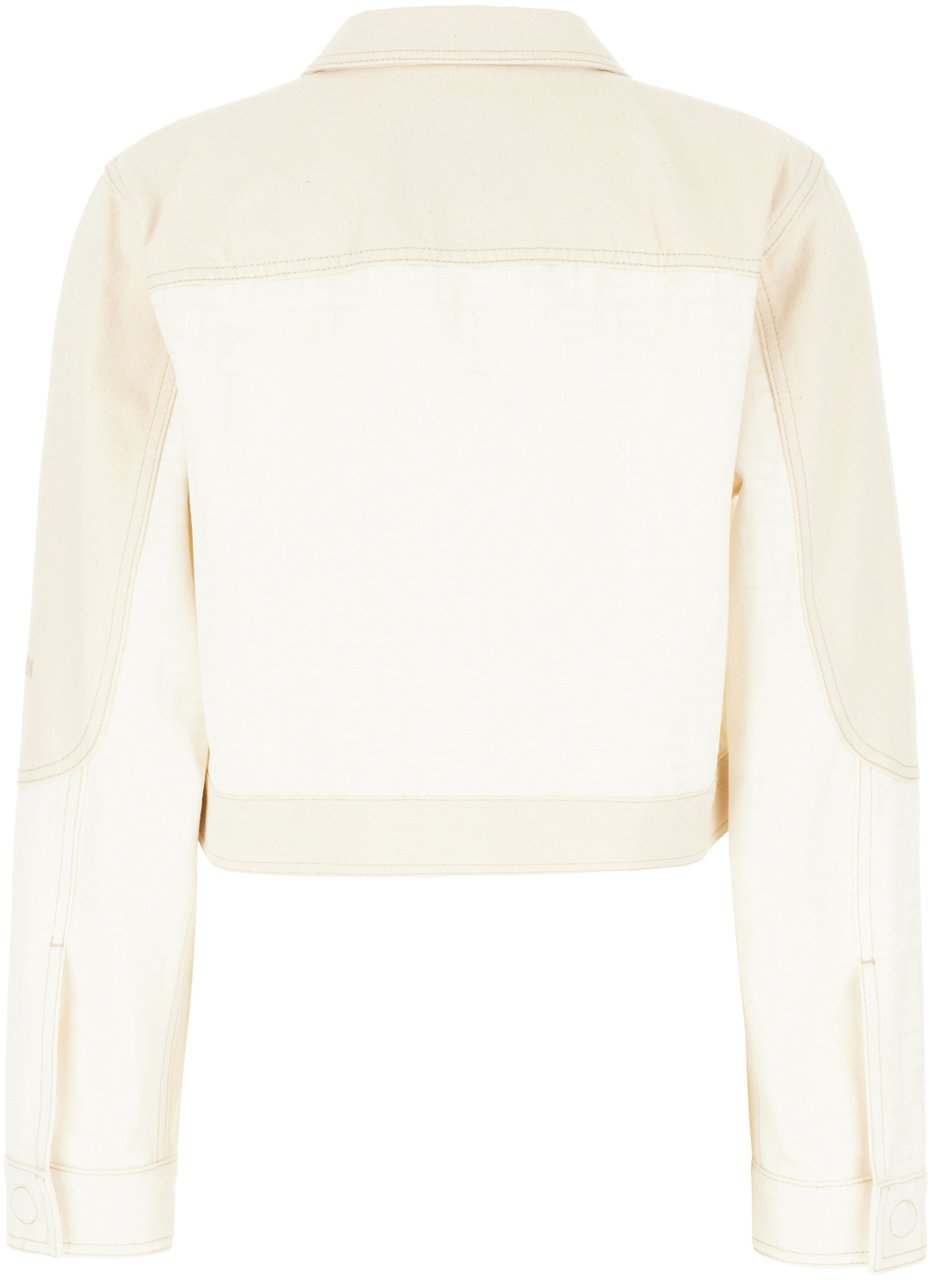 Fendi Fendi Two-tone denim jacket Divers