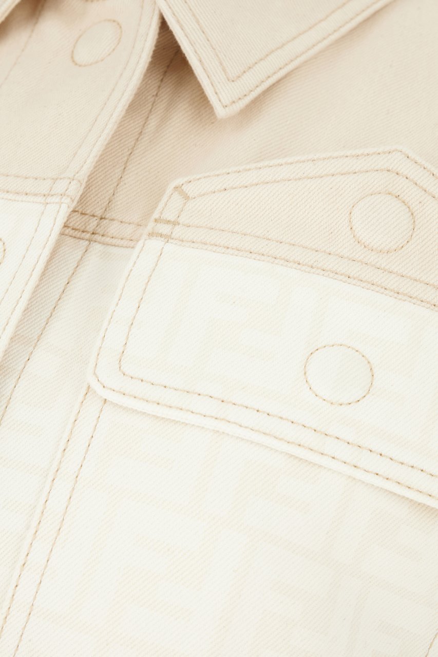 Fendi Fendi Two-tone denim jacket Divers