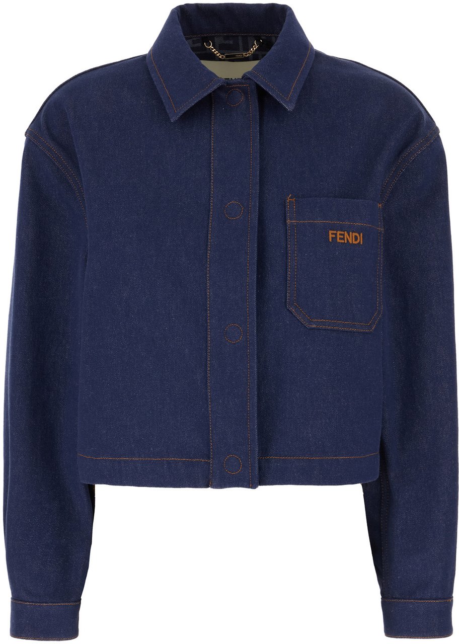 Fendi Fendi Denim jacket Blauw