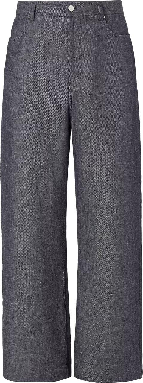 Fendi Relaxed Light Denim Grey Wide-Leg Jeans Grijs
