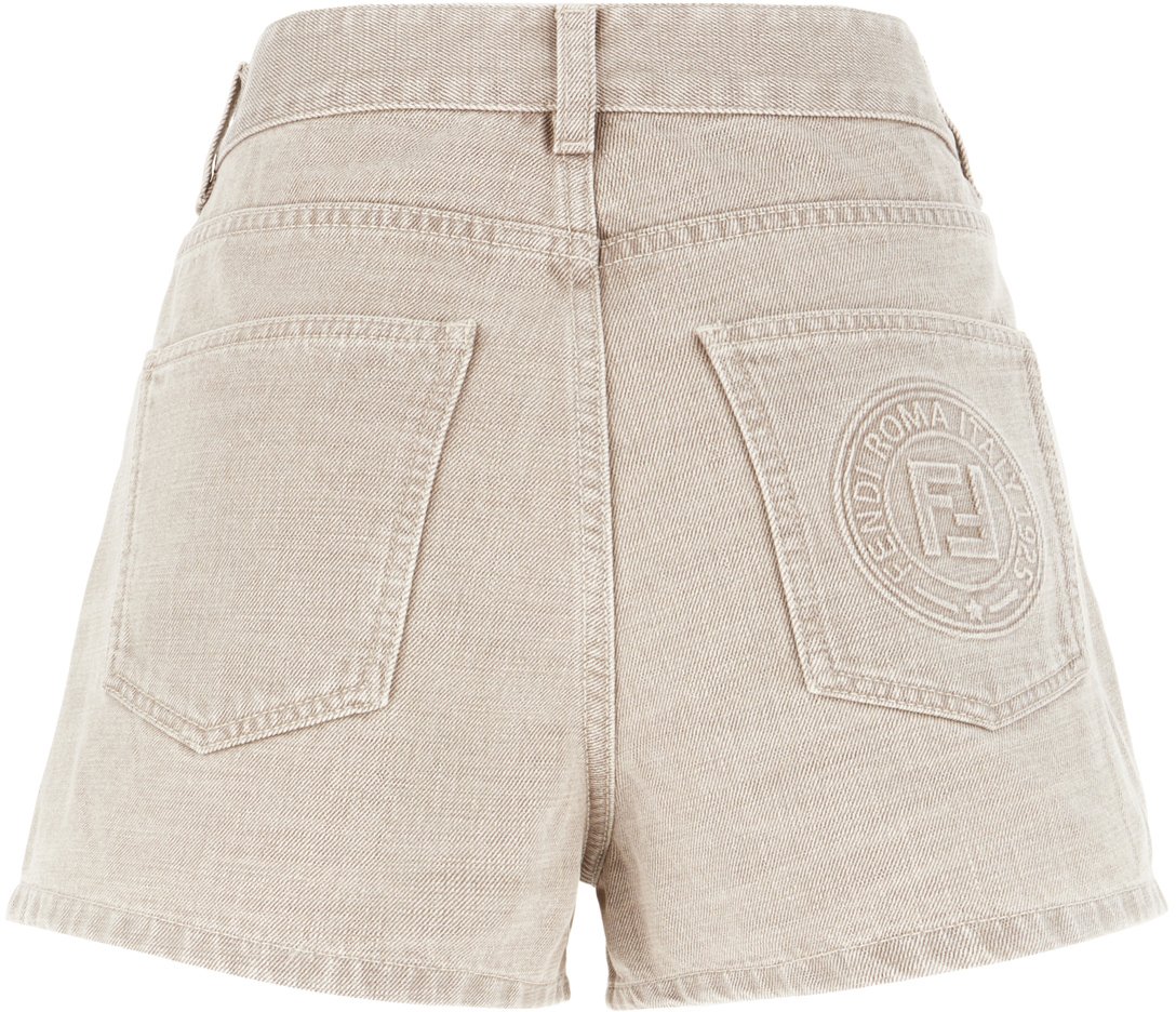 Fendi Fendi Cappuccino denim shorts Bruin