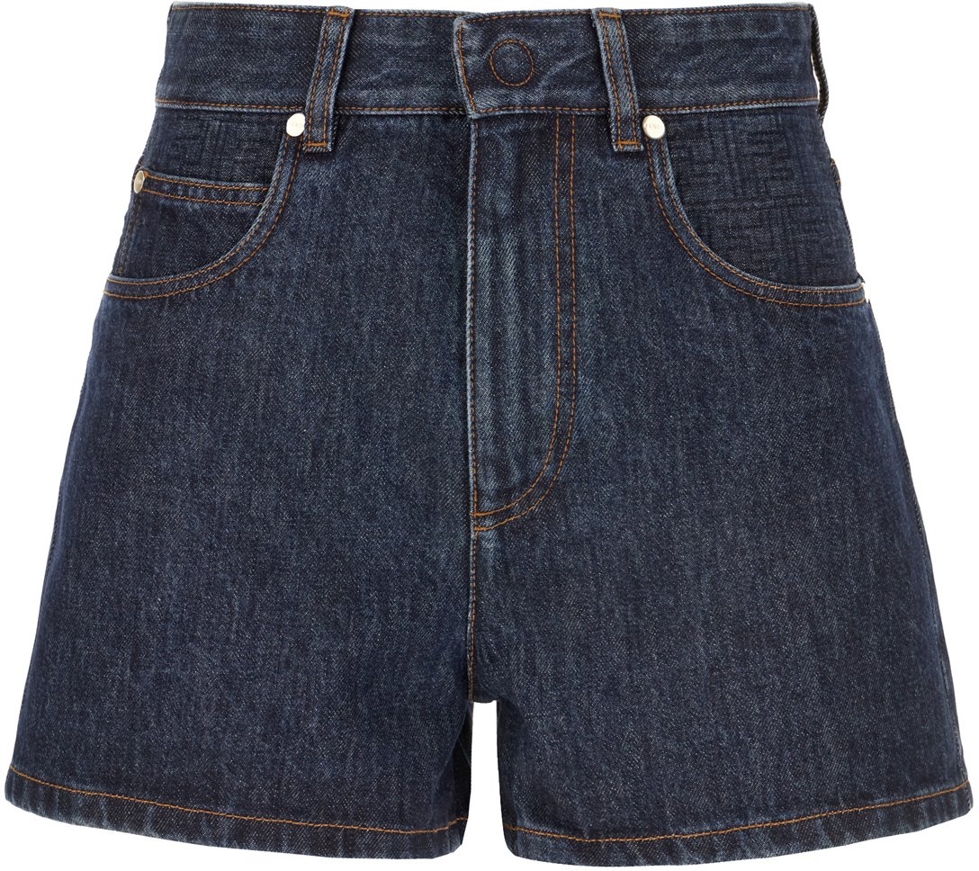 Fendi Fendi Denim shorts Blauw