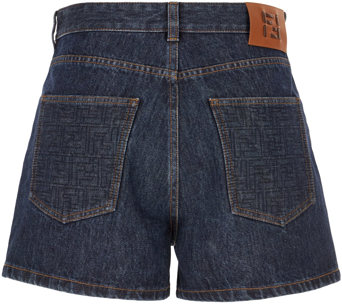 Fendi Fendi Denim shorts Blauw