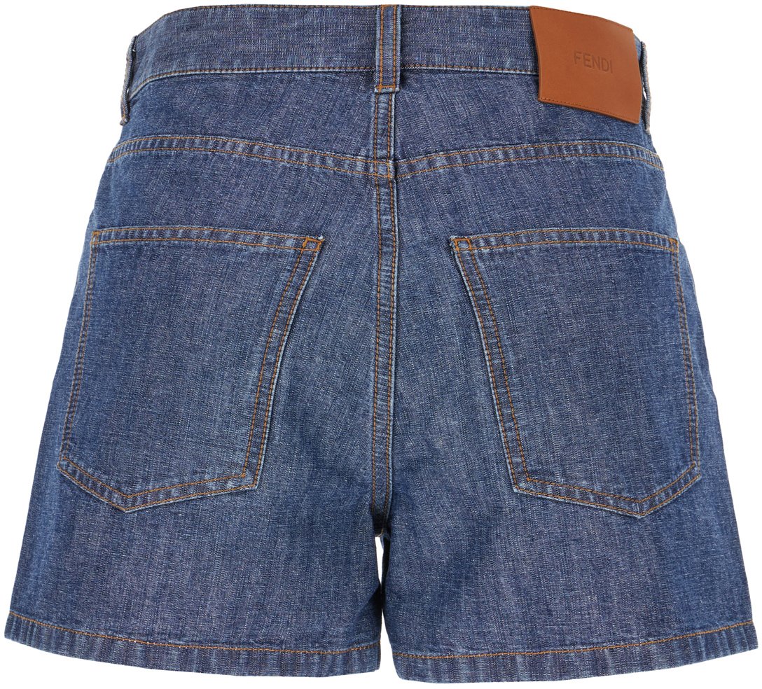 Fendi Denim shorts Blauw