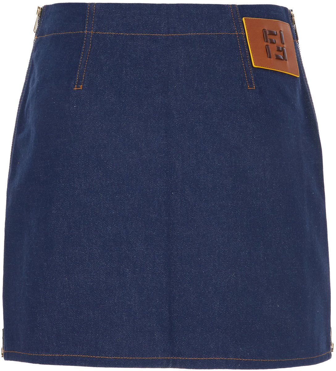 Fendi Fendi Denim mini skirt Blauw