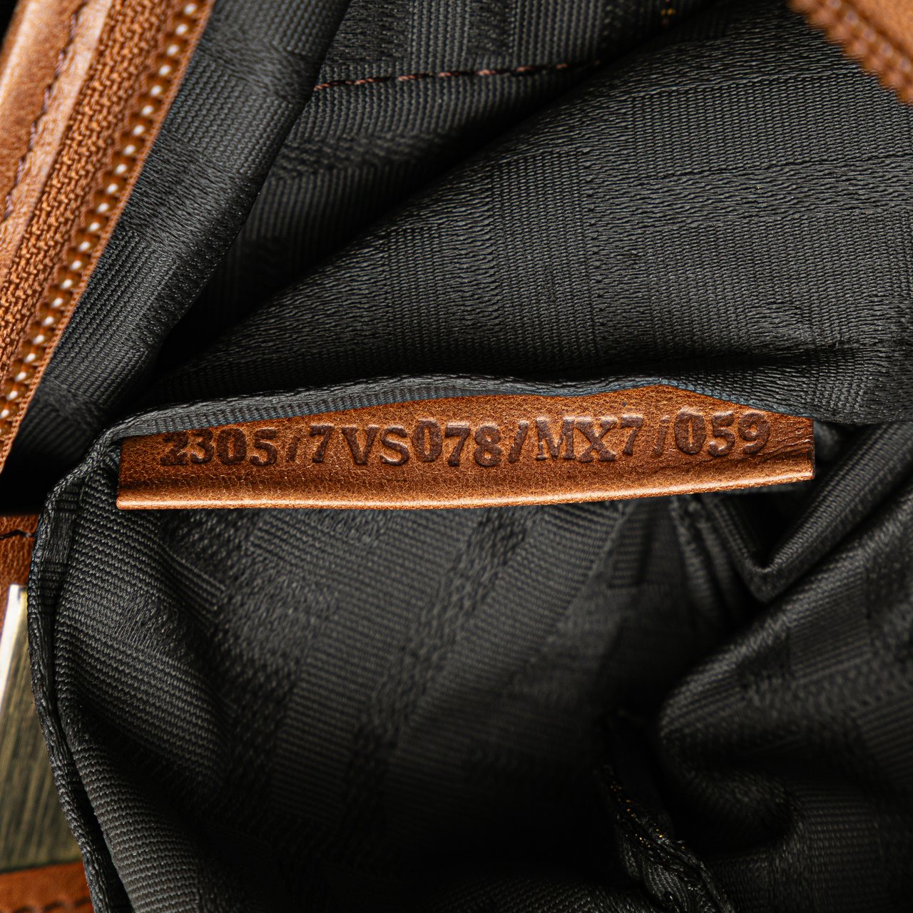 Fendi Zucca Canvas FF Handbag Bruin