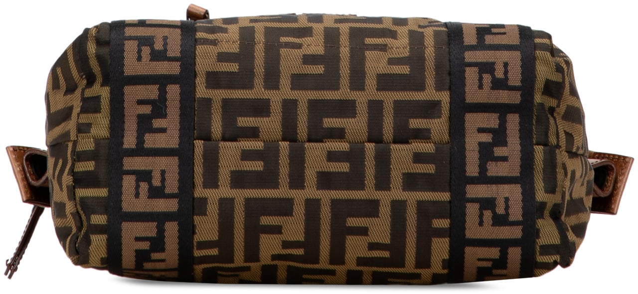 Fendi Zucca Canvas FF Handbag Bruin