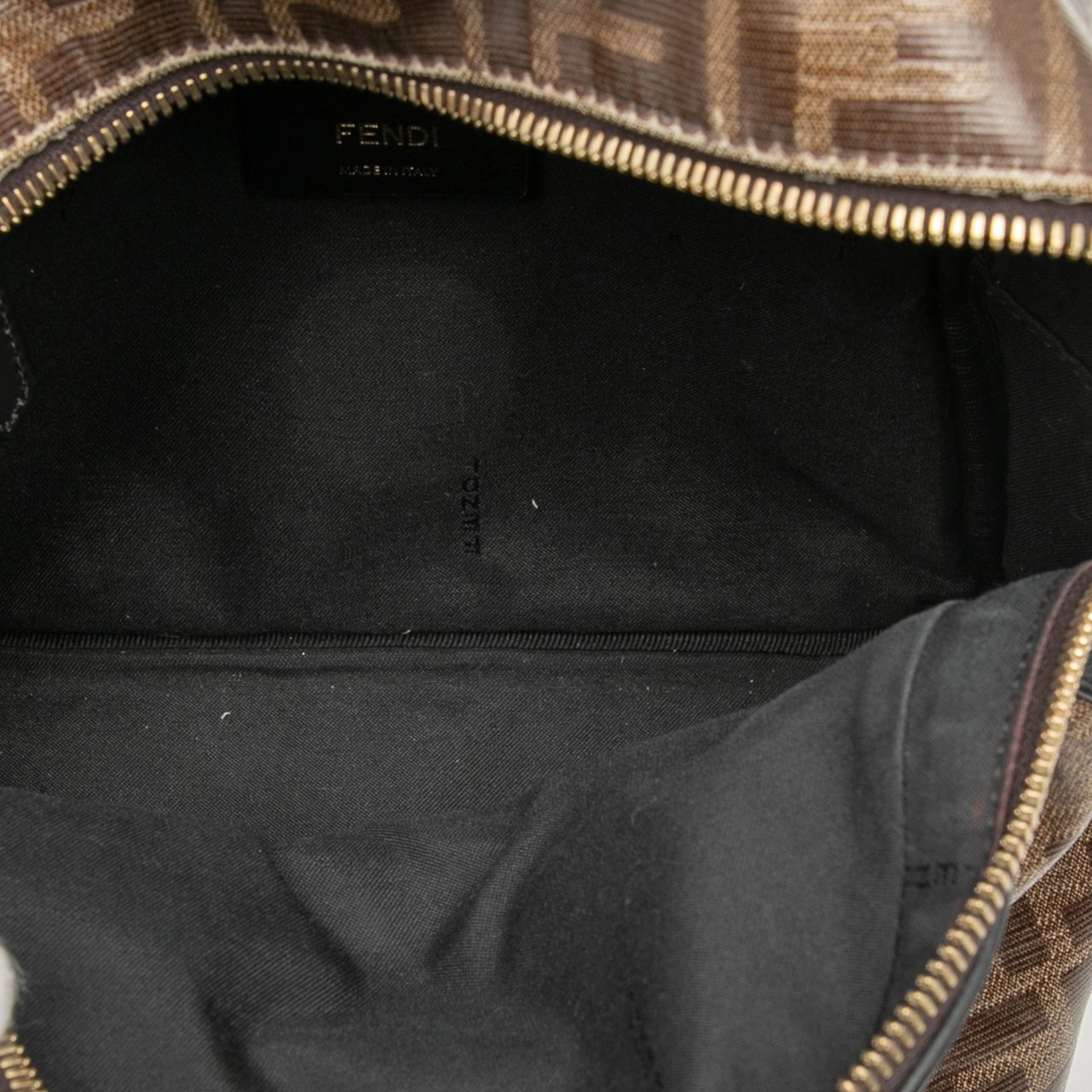 Fendi Zucca Coated Canvas FF 1974 Backpack Bruin