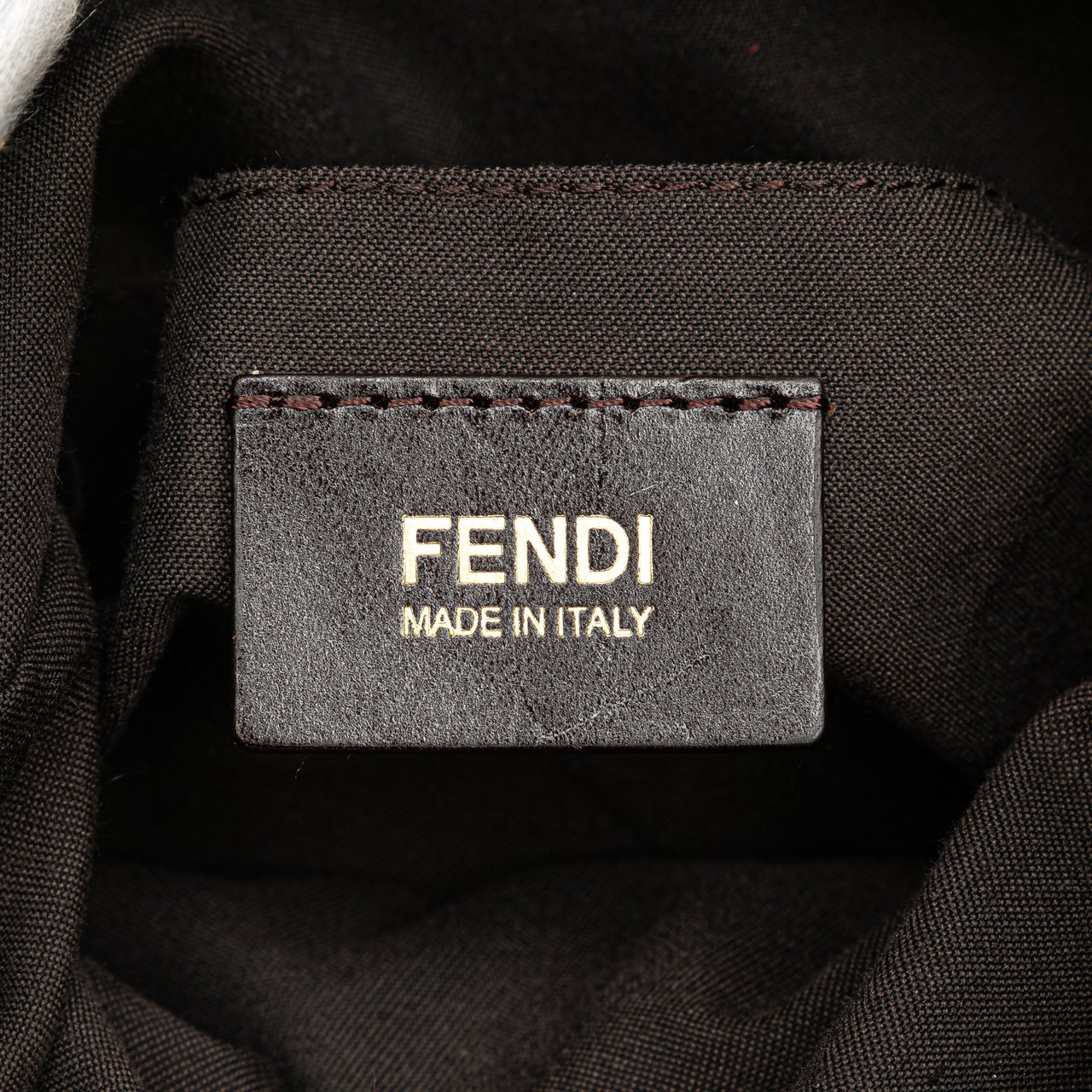 Fendi Zucchino Canvas Forever Crossbody Bruin