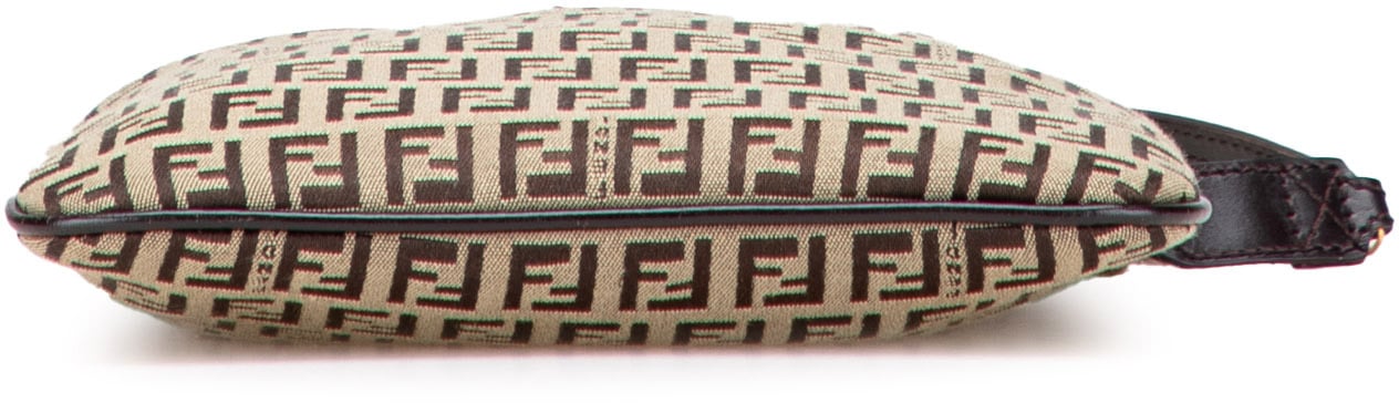 Fendi Zucchino Canvas Forever Crossbody Bruin