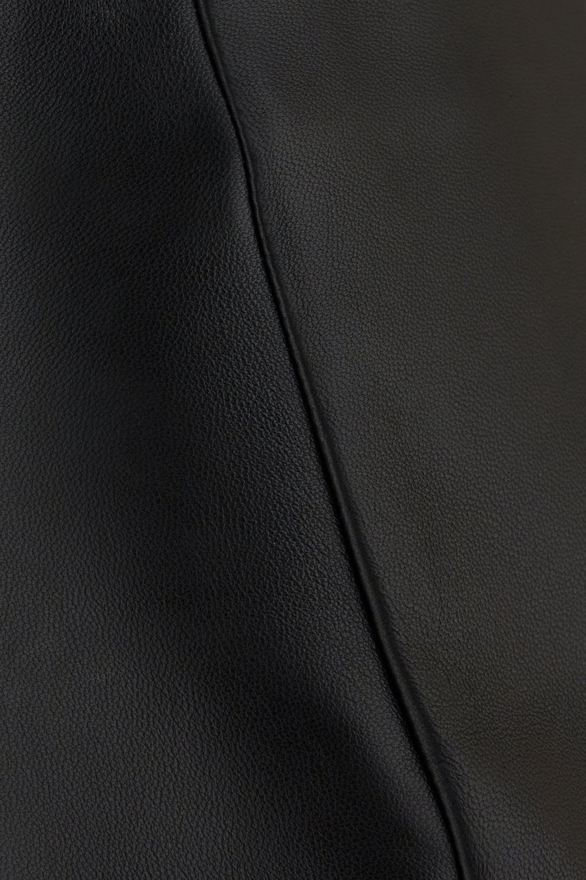 Fendi Fendi Black nappa leather skirt Zwart