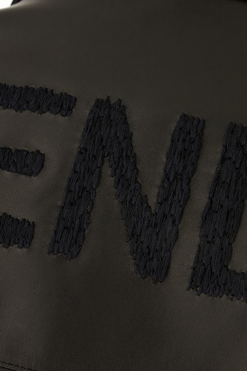 Fendi Fendi Black leather jacket Zwart