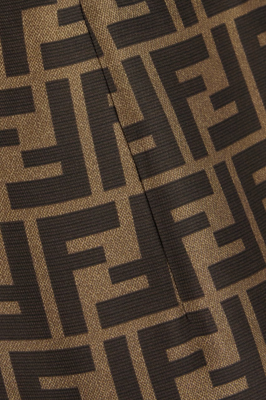 Fendi Fendi Printed silk skirt Divers
