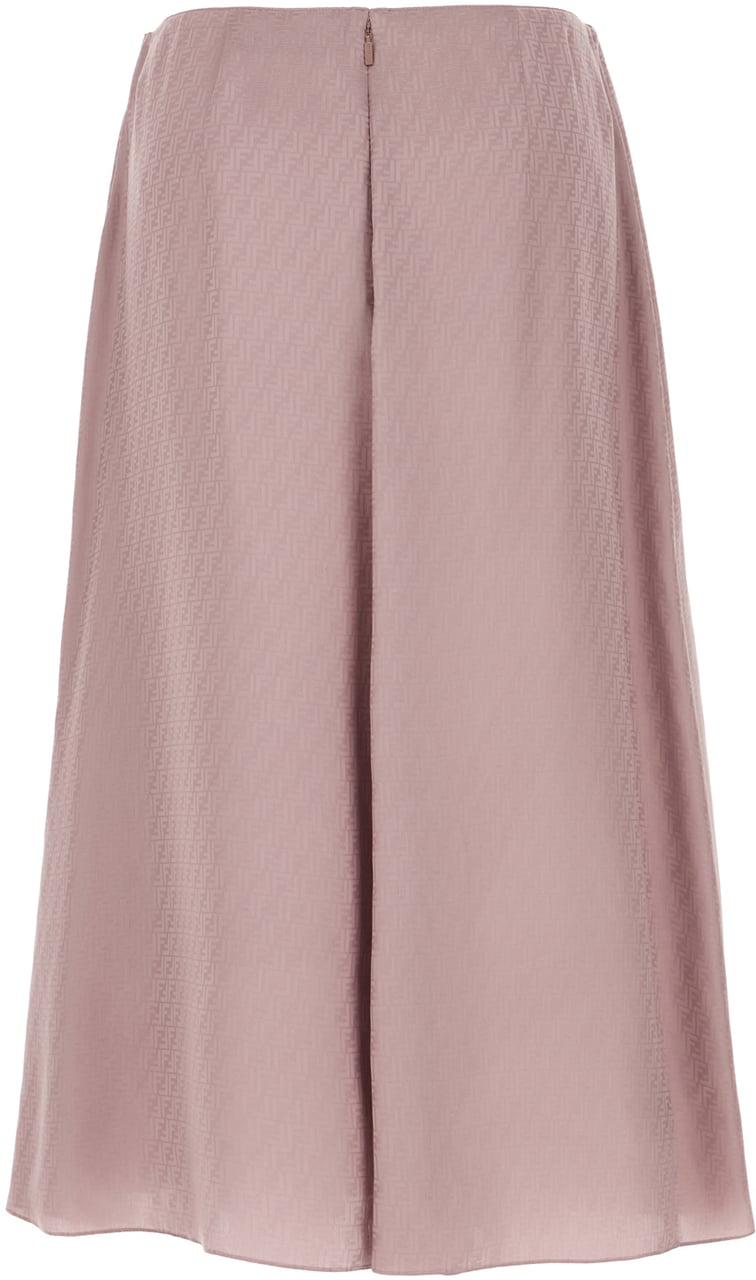 Fendi Fendi Mauve silk skirt Paars