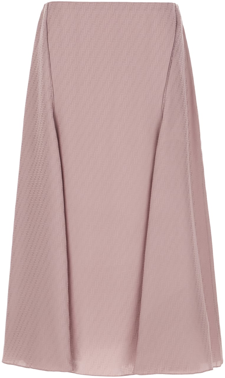 Fendi Fendi Mauve silk skirt Paars