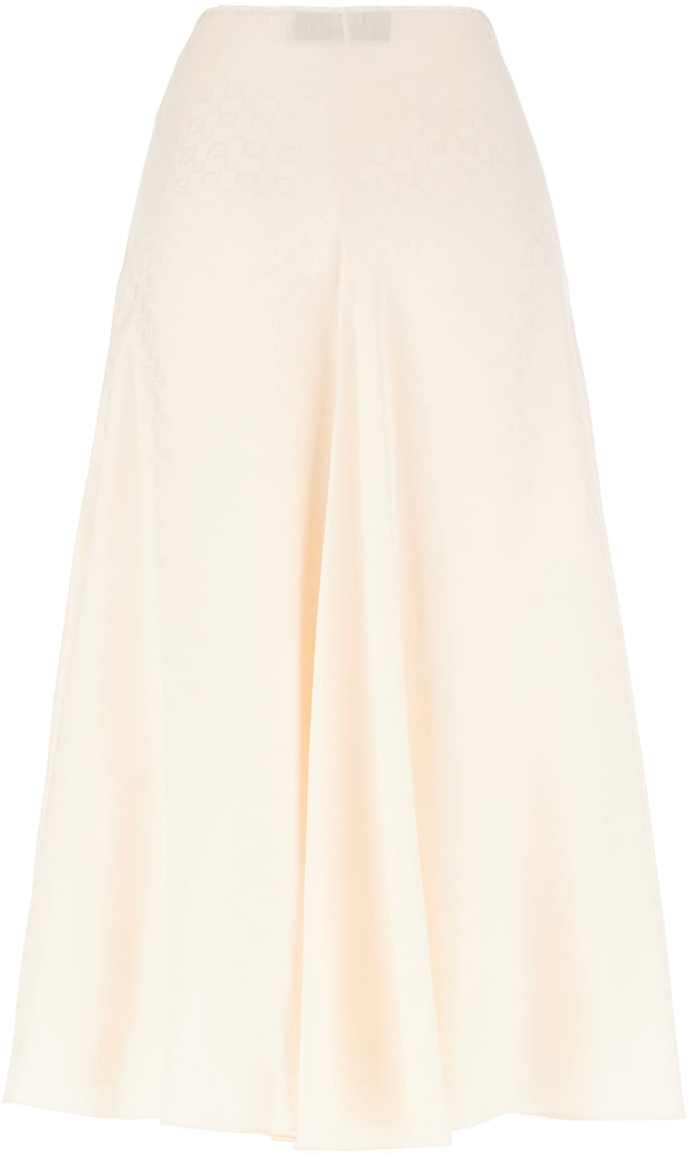 Fendi Fendi Peach silk skirt Roze