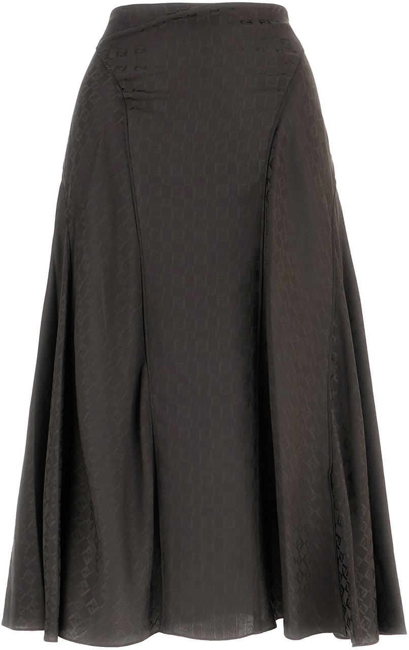 Fendi Fendi Embroidered silk skirt Divers