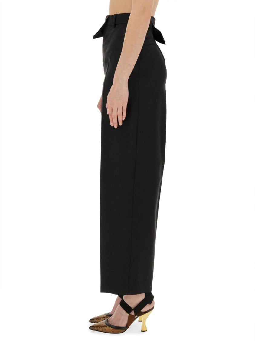 Fendi Asymmetrical Waist Pants With Zwart