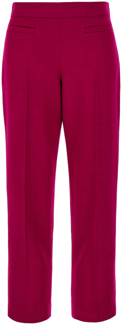 Fendi Fendi Burgundy wool blend pant Rood