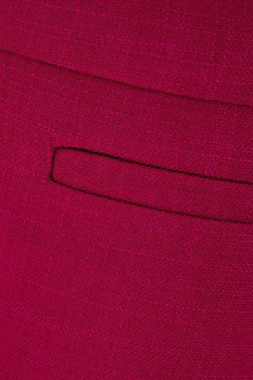 Fendi Fendi Burgundy wool blend pant Rood