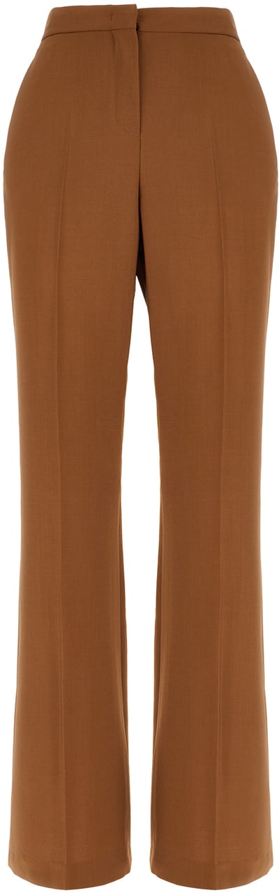 Fendi Fendi Camel wool blend pants Bruin