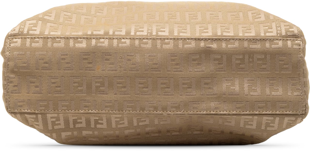 Fendi Zucchino Canvas Tote Bruin