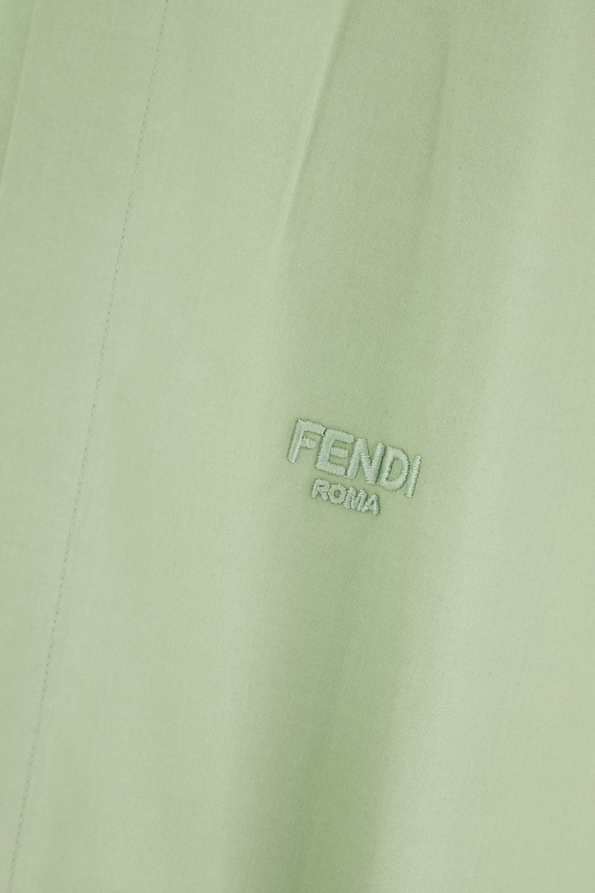 Fendi Fendi Pastel pink poplin shirt Groen