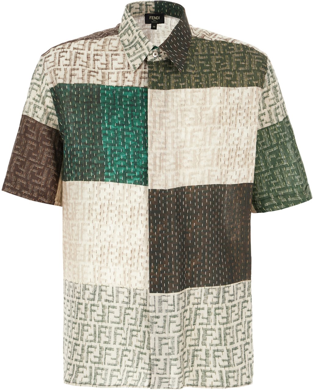 Fendi Fendi Embroidered linen shirt Divers