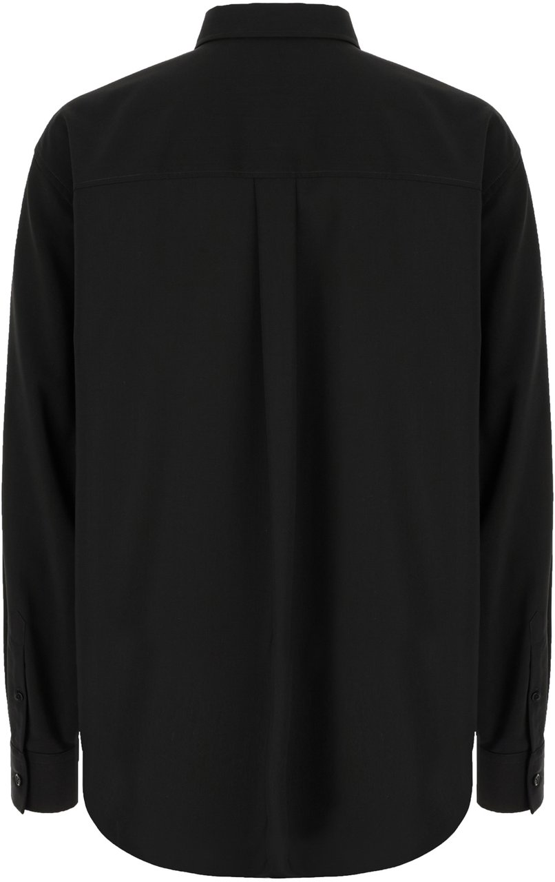 Fendi Fendi Black wool shirt Zwart